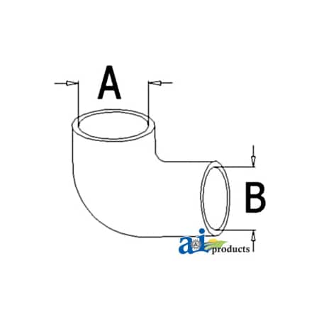 A & I Products Radiator Hose, Lower 6" x3" x2.5" A-3920762